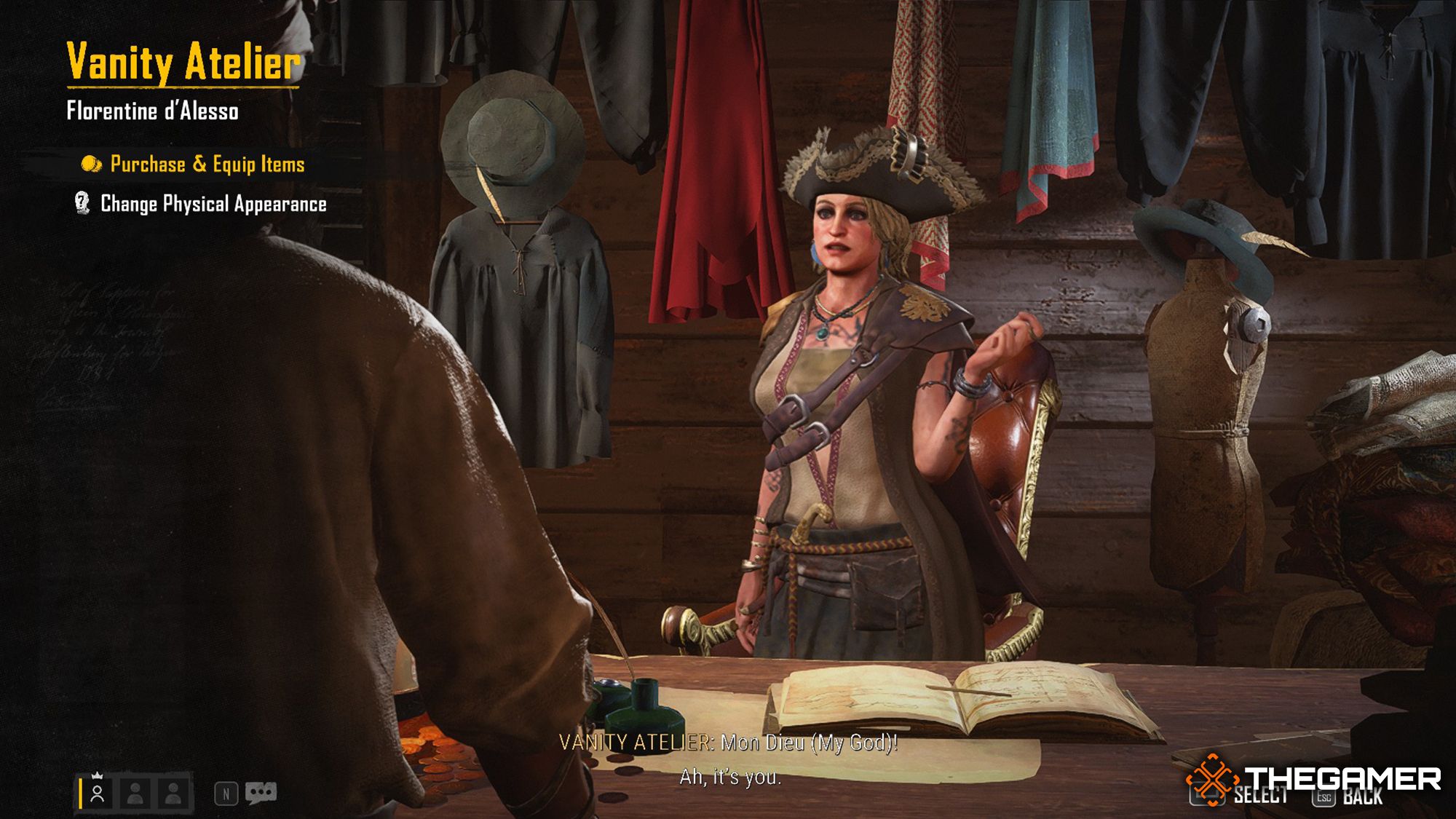 Skull and Bones - Captain Speaking With Vanity Atelier Owner