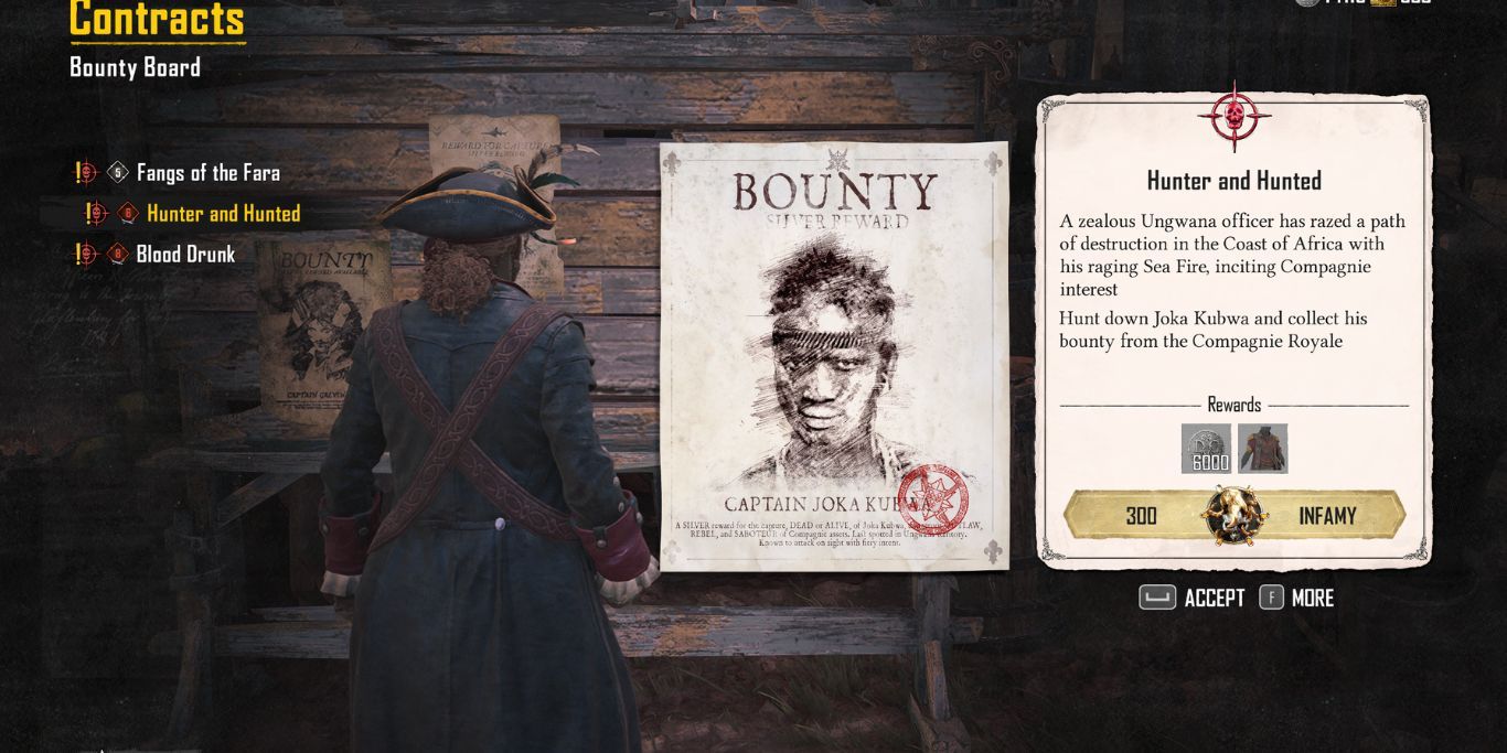 Skull And Bones Looking At A Bounty Mission
