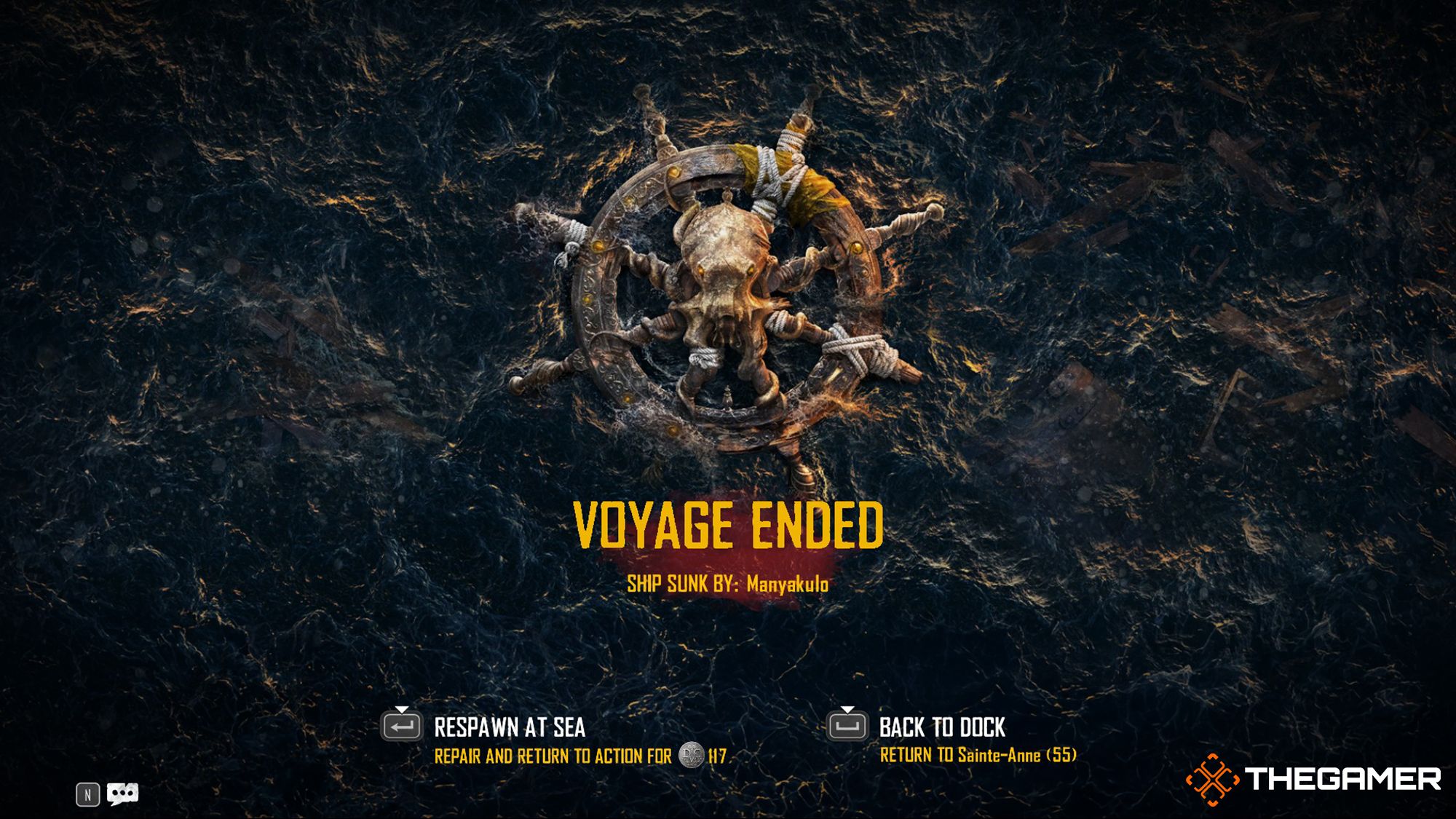 Skull and Bones - Voyage Ended Screen