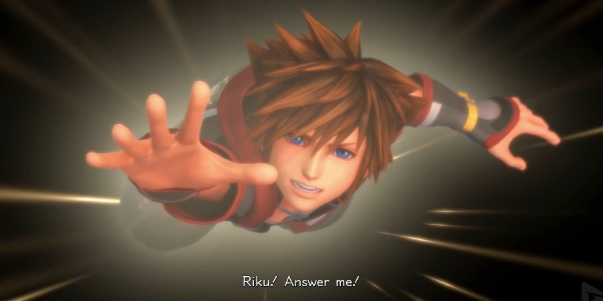 Sora calling out to Riku in Kingdom Hearts 3