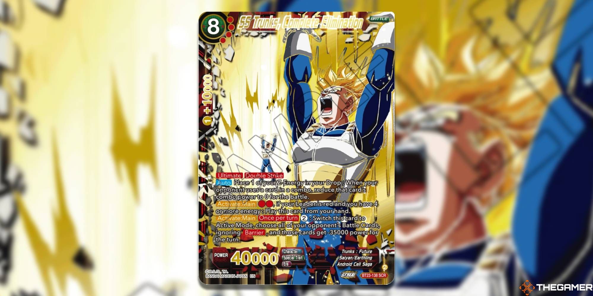 Trunks the all powerful card deals