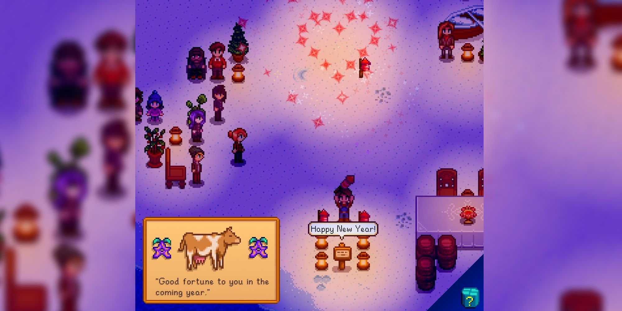 stardew valley new years event shared by concerned ape