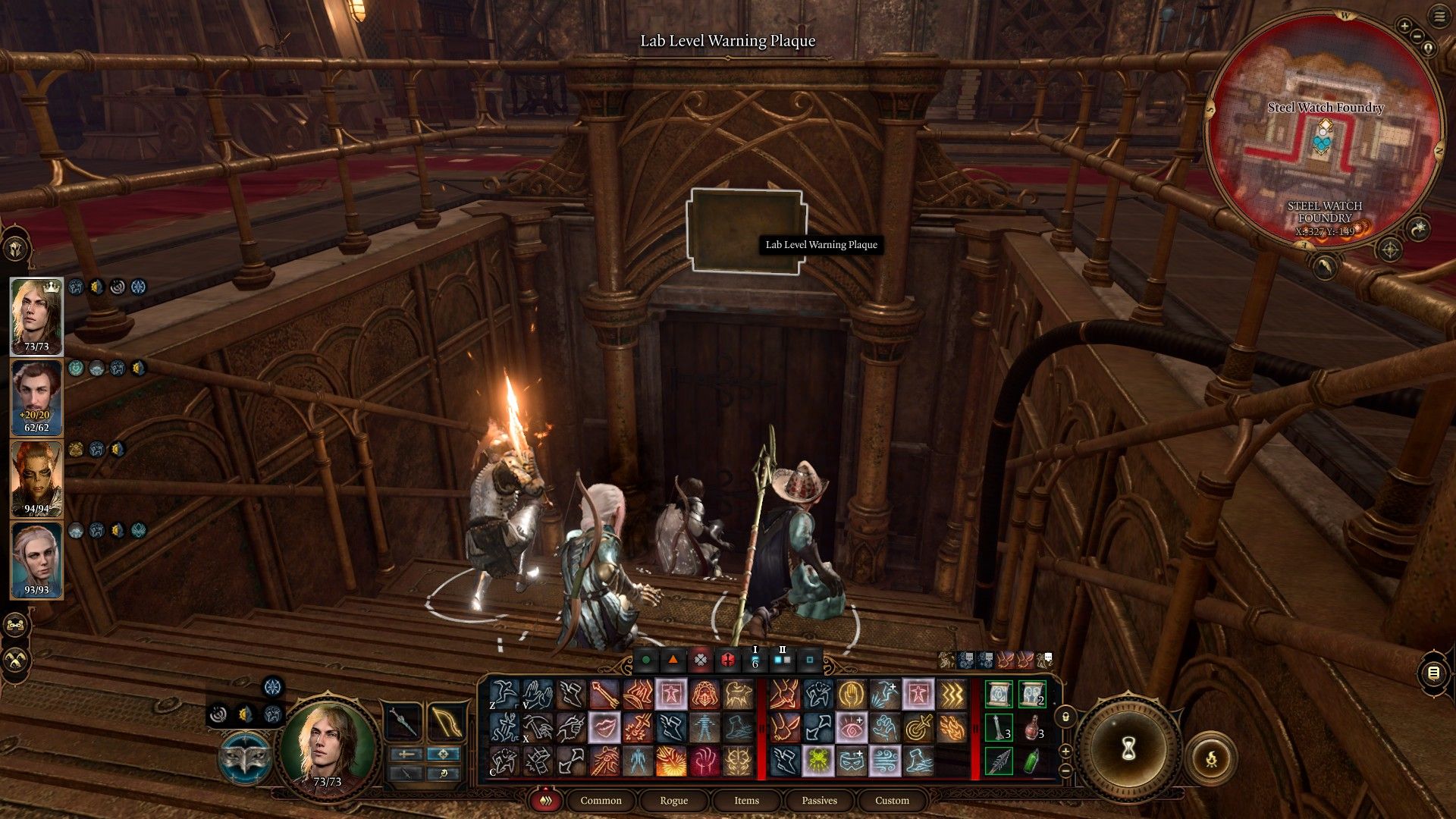 Staircase leading to lower levels of the Steel Watch foundry in Baldur&rsquo;s Gate 3