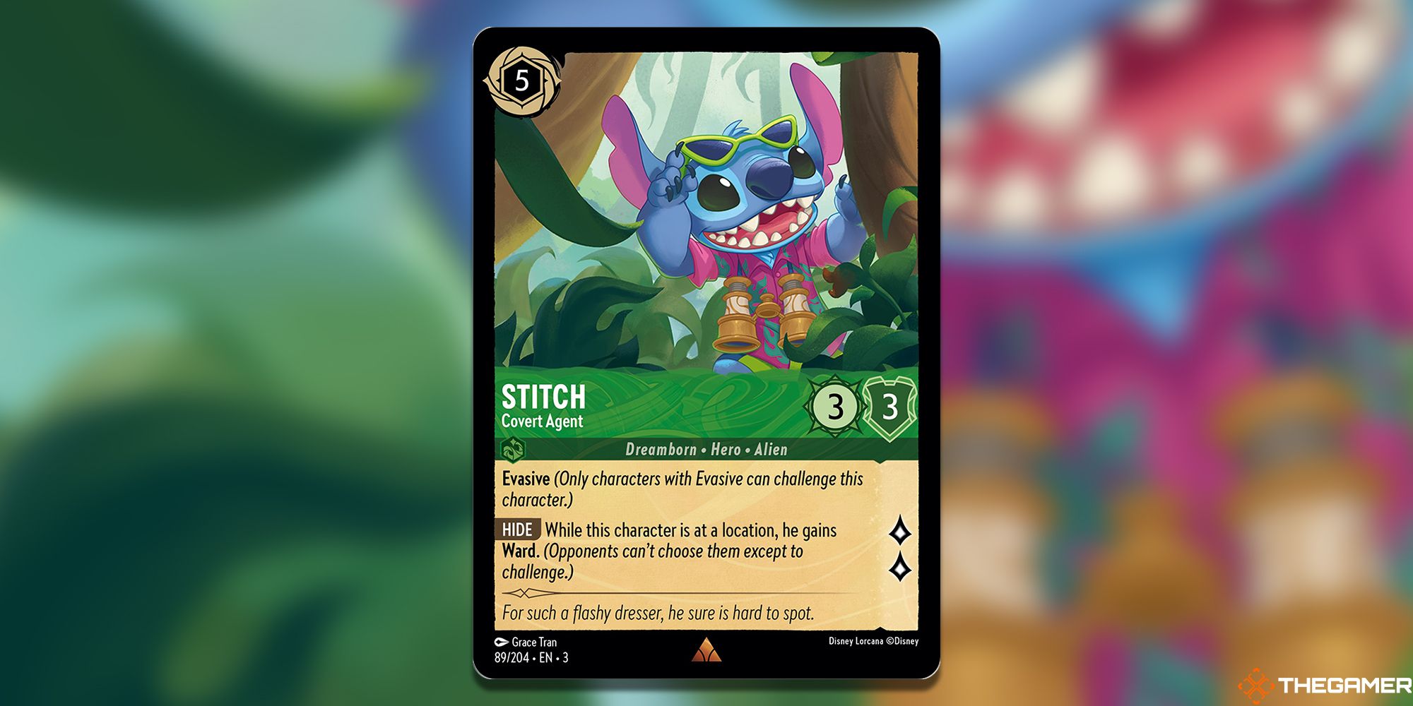 Stitch Cover Agent Lorcana Card