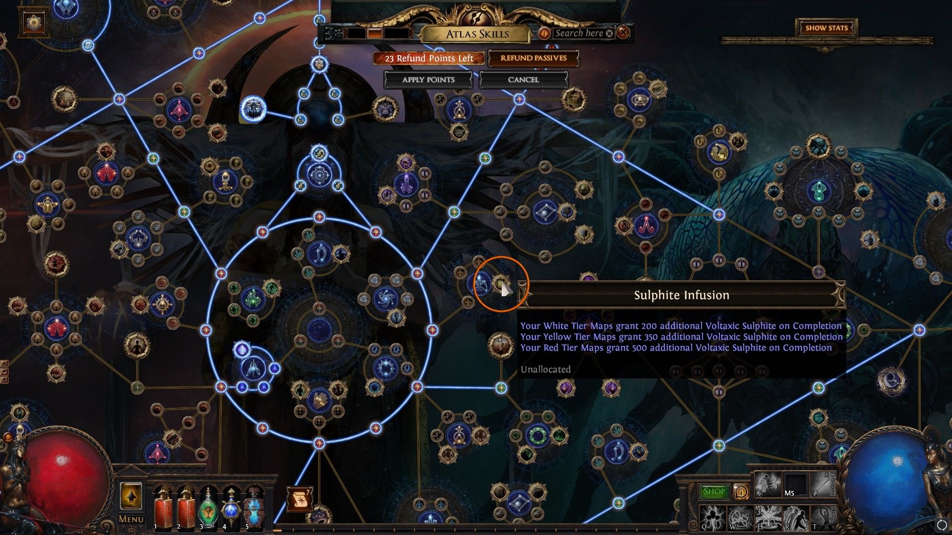 Sulphite Infusion Atlas Skill Node