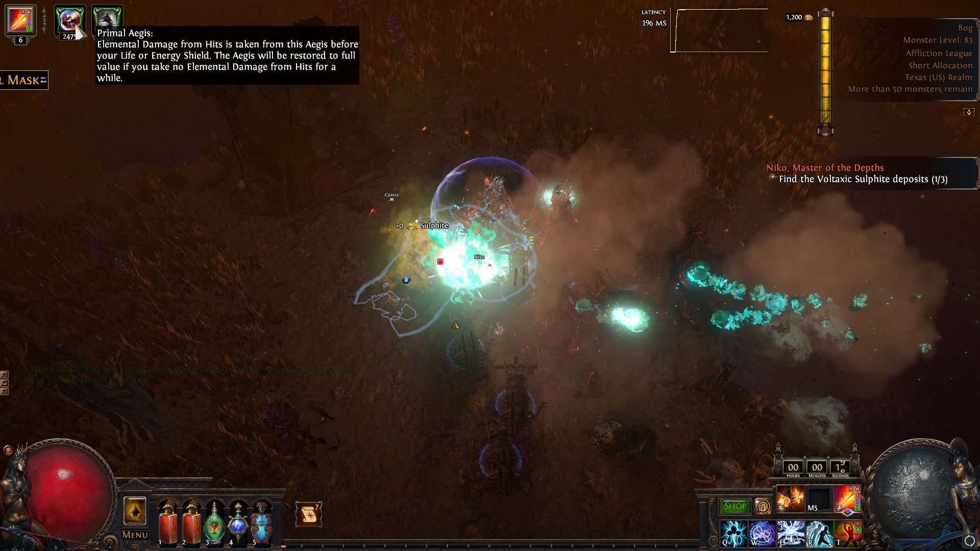 Getting Sulphite from a Voltraxic node