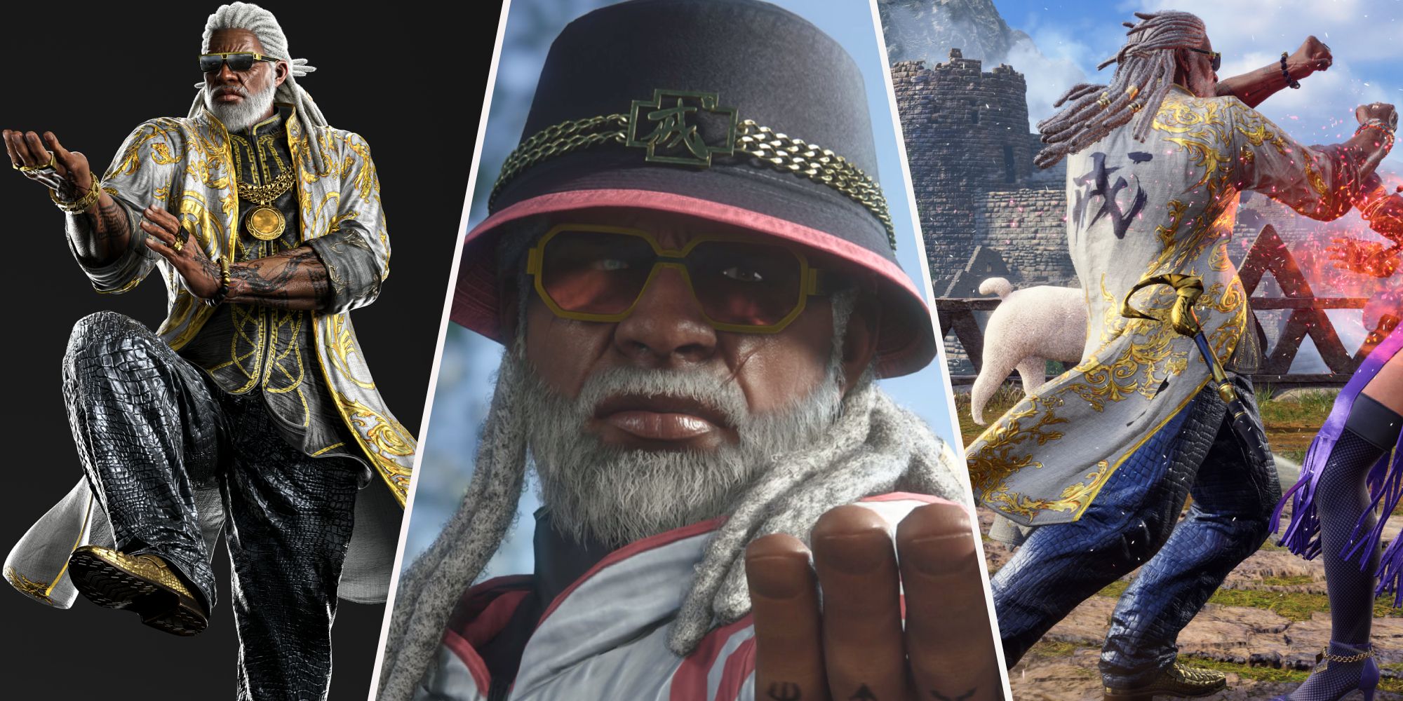 A collage of images of Leroy Smith in Tekken 8