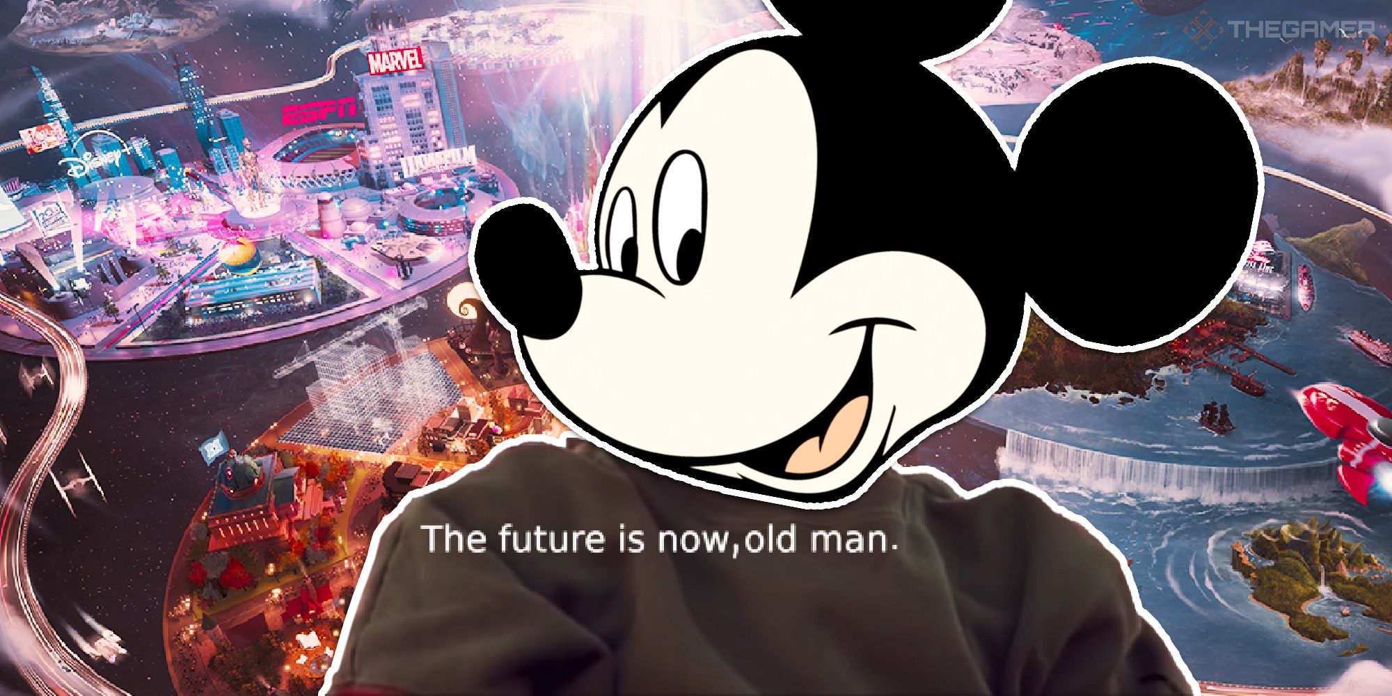 Mickey Mouse saying 