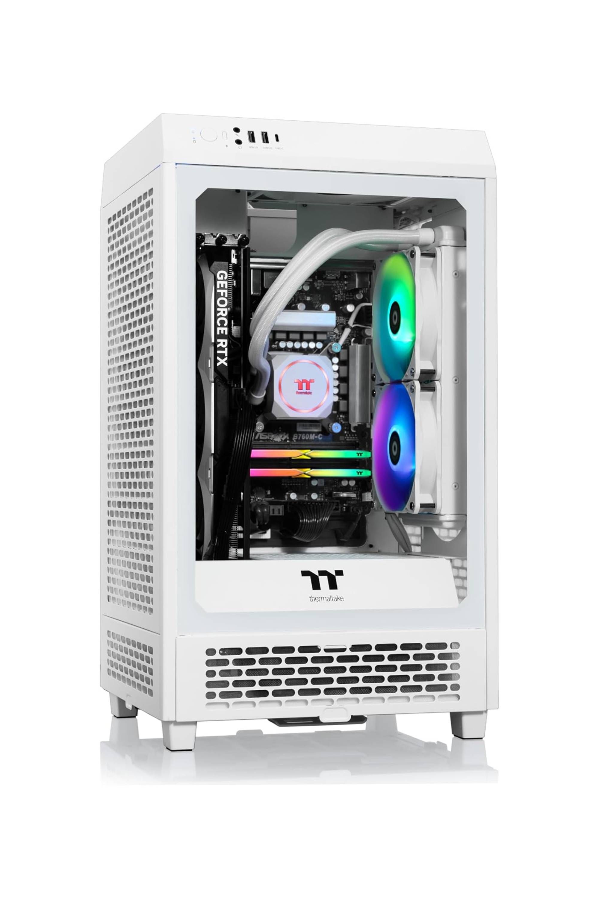Thermaltake Reactor i460T Gaming Desktop - Intel Core i7-13700F, Nvidia GeForce RTX 4060 Ti, 32GB DDR5 RAM, 1TB SSD