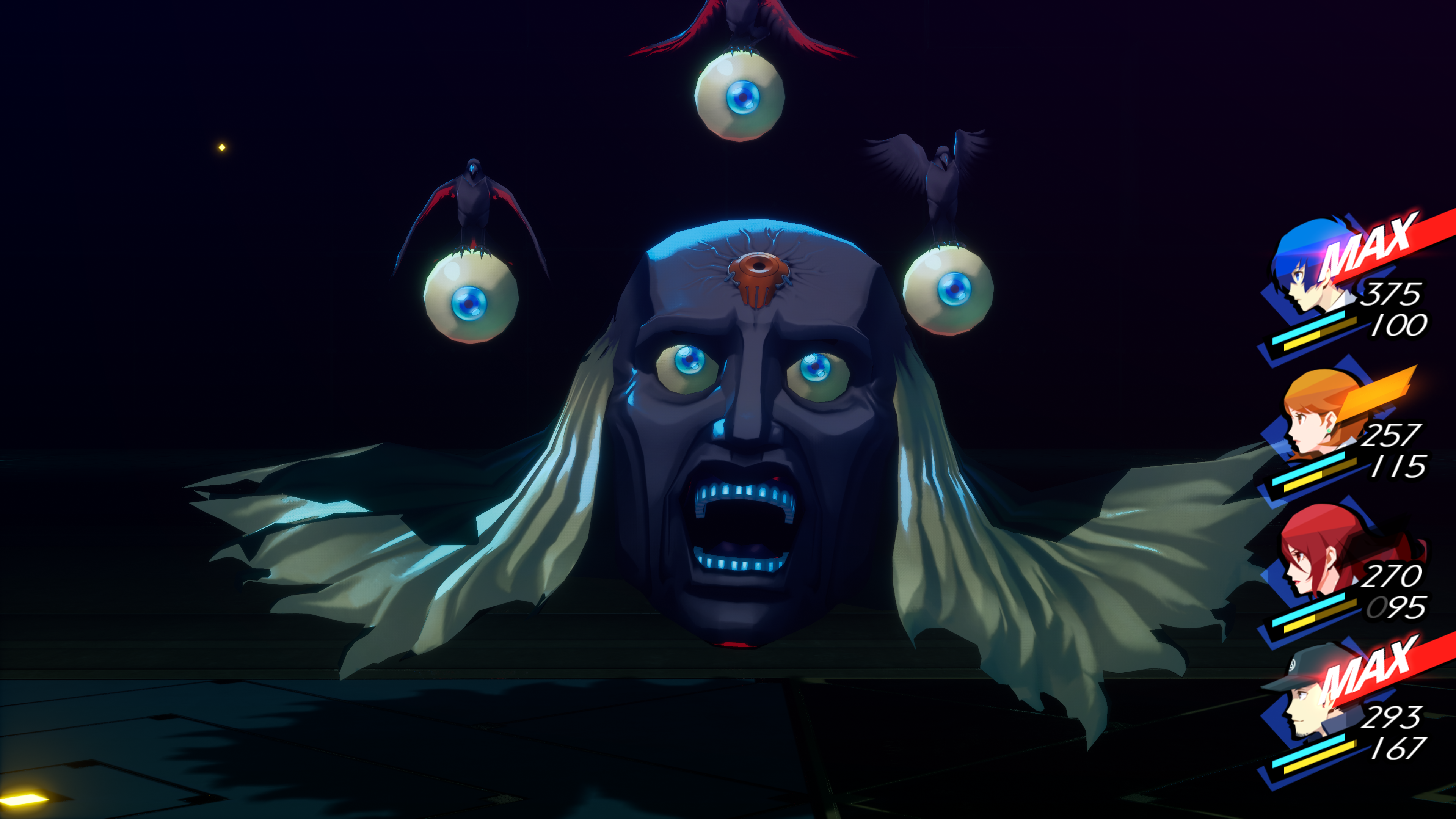 Arcanist Decapitator revealing its head in Persona 3 Reload