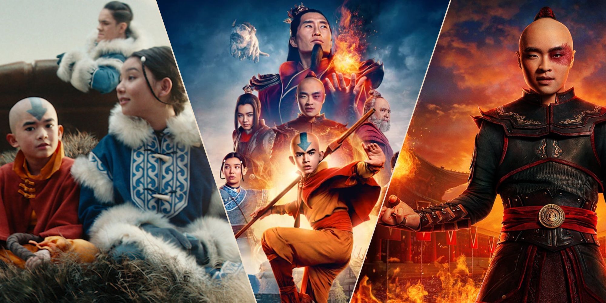 Scenes and posters from Netflix's Live Action Avatar series