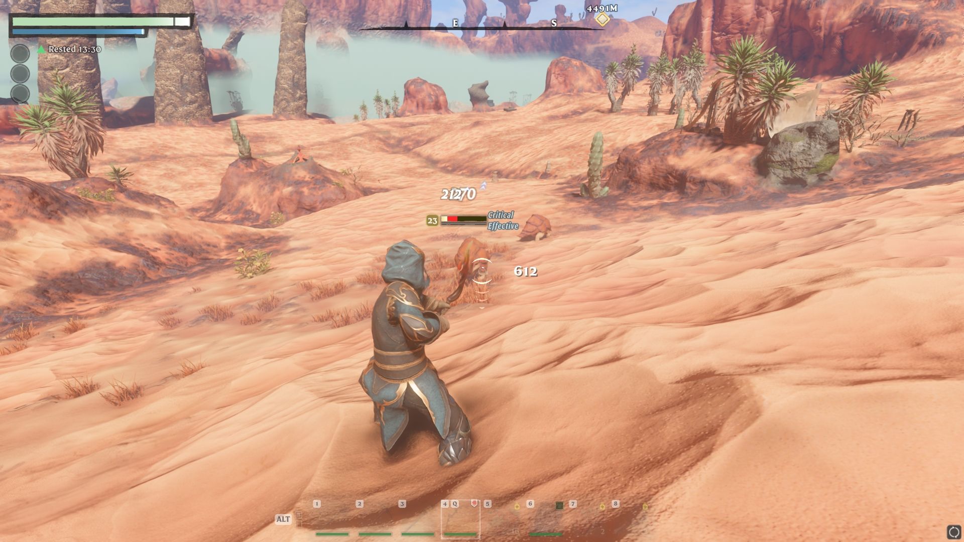 Aiming for the Sand Diggers' legs