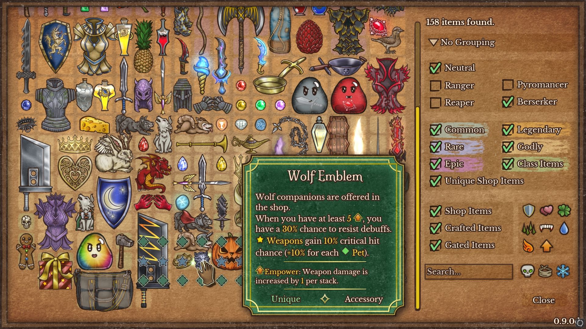 Wolf Emblem Accessory Pack Leader Subclass