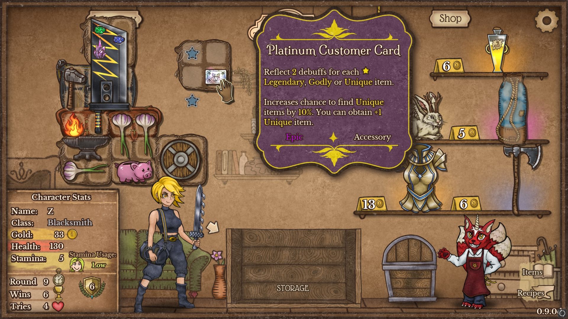 Crafted Platinum Customer Card
