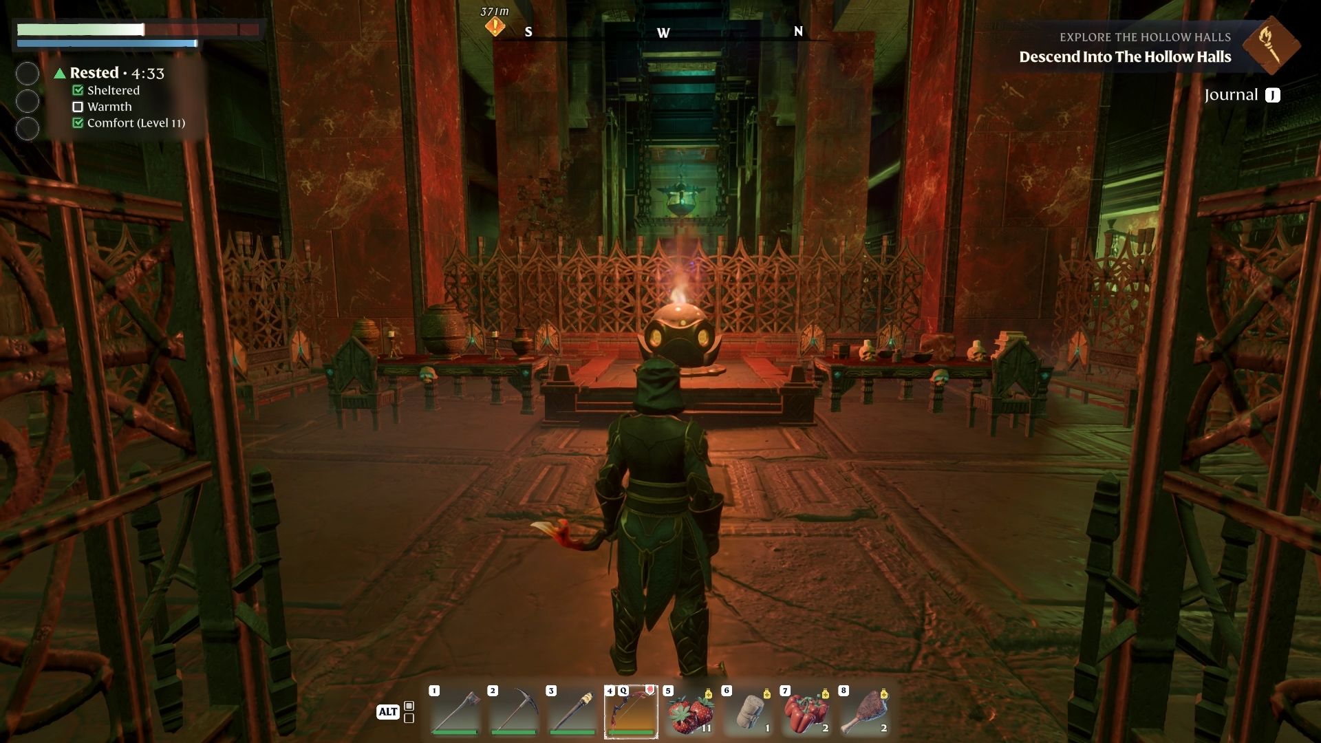 First checkpoint in Hollow Halls in Enshrouded