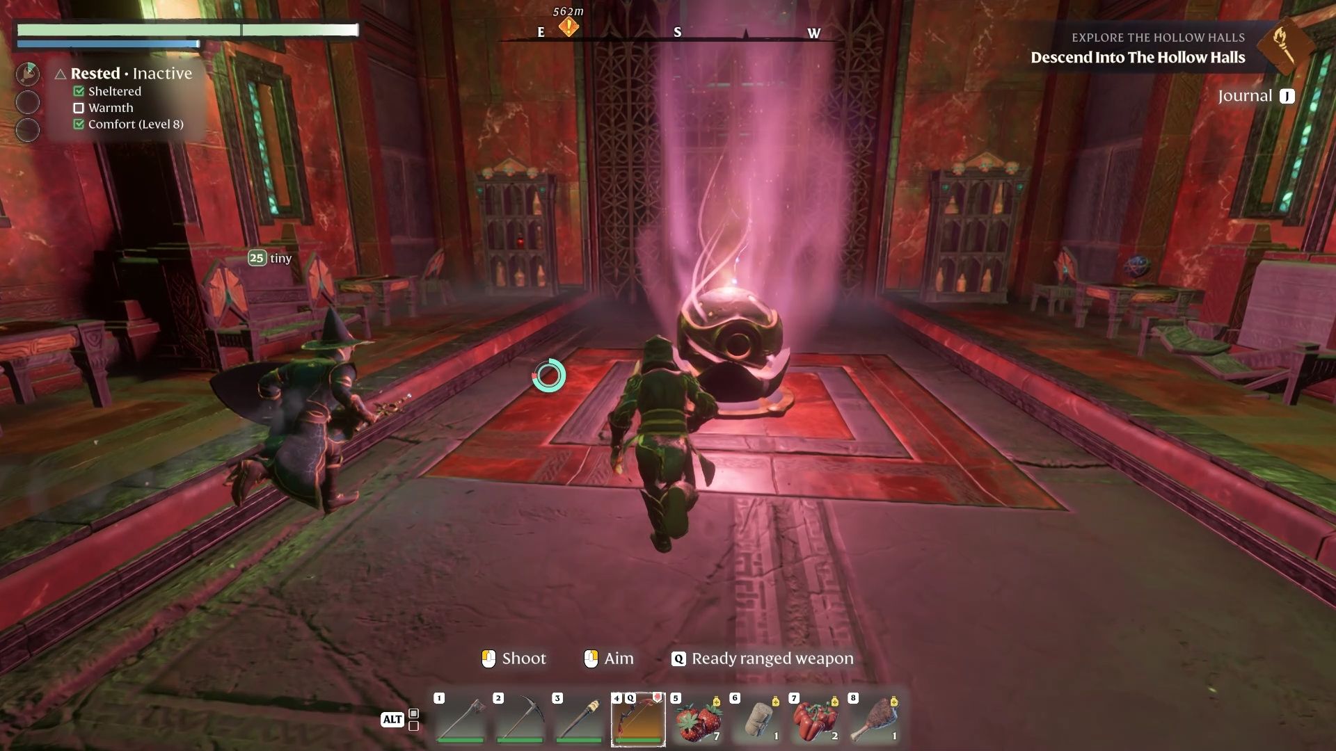 Second checkpoint lit in the Hollow Halls in Enshrouded