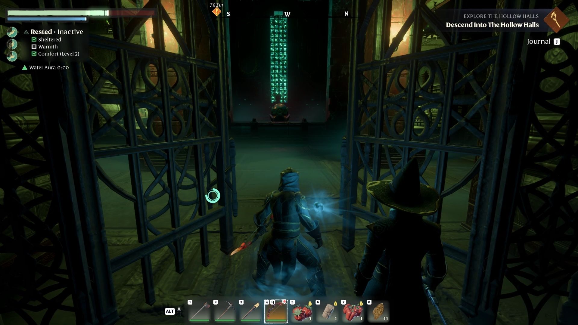 Third checkpoint altar in Hollow Halls in Enshrouded