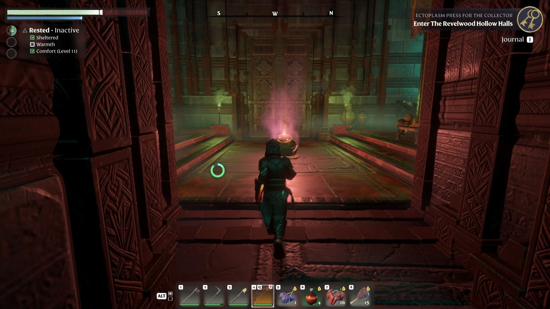 Activating the third checkpoint in Revelwood Hollow Halls in Enshrouded