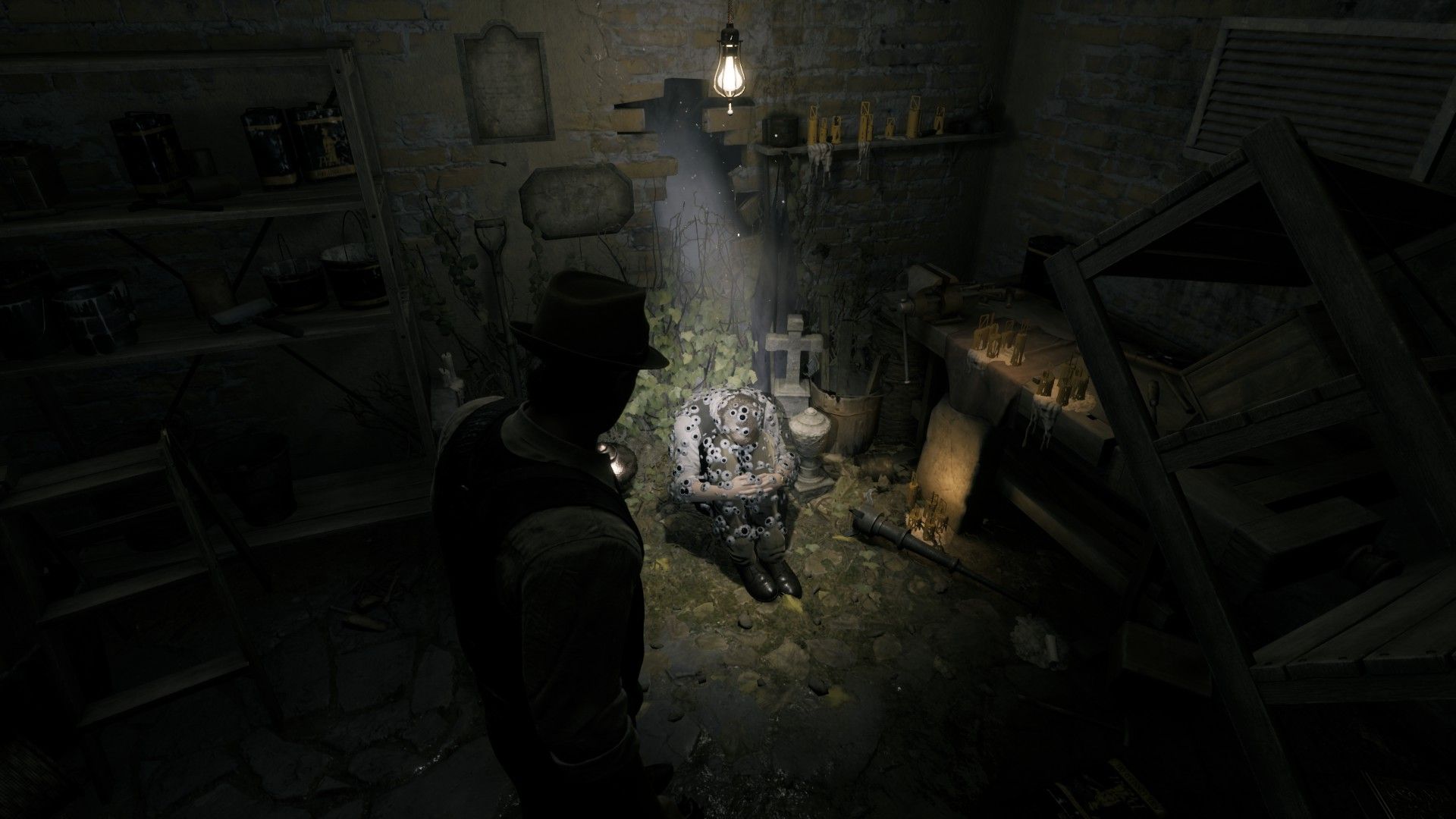 Alone In The Dark Edward Looking At Vision Of Jeremy With Eyeballs All Over Him