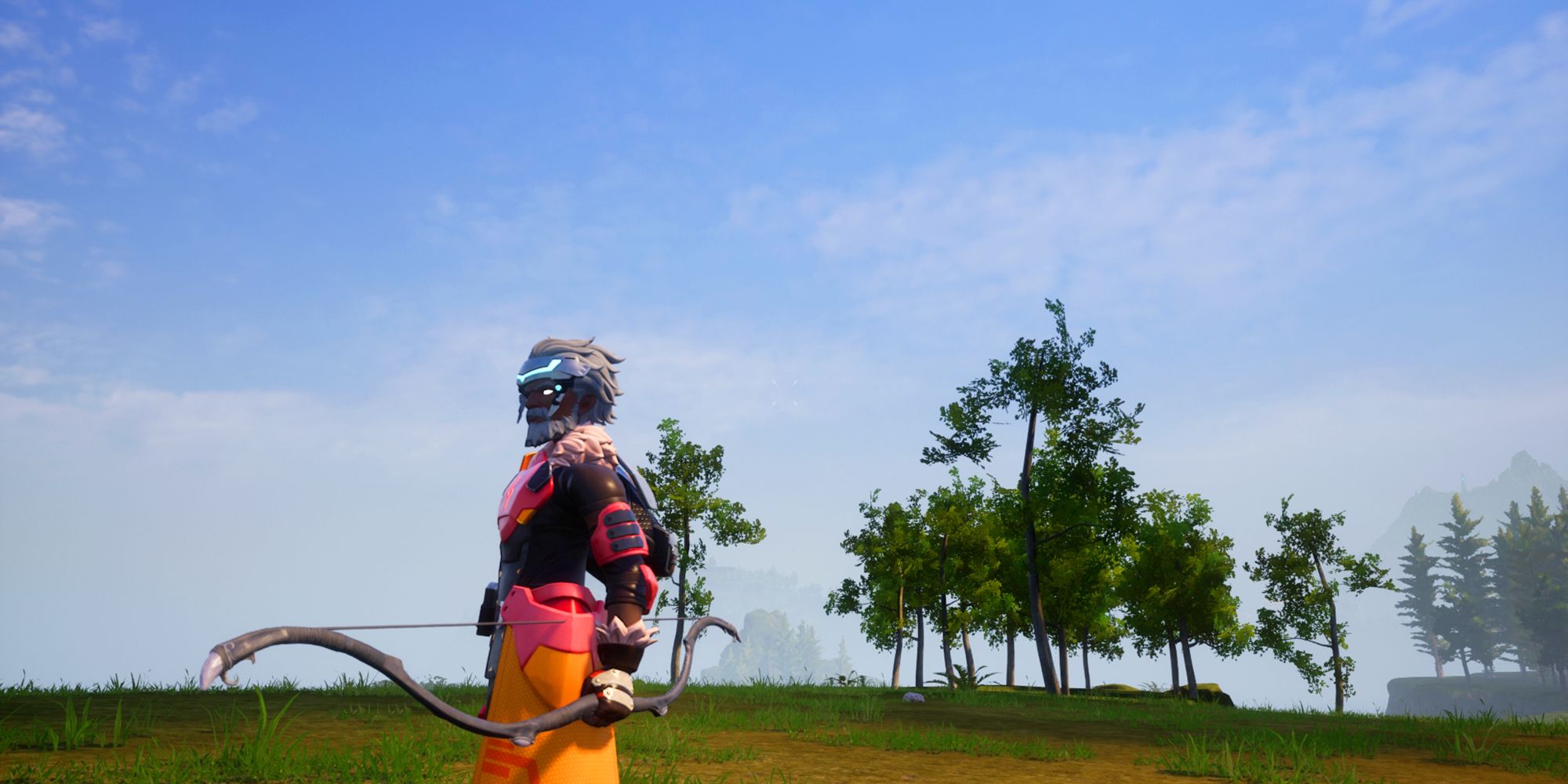 A player with Legendary Old Bow in Palworld