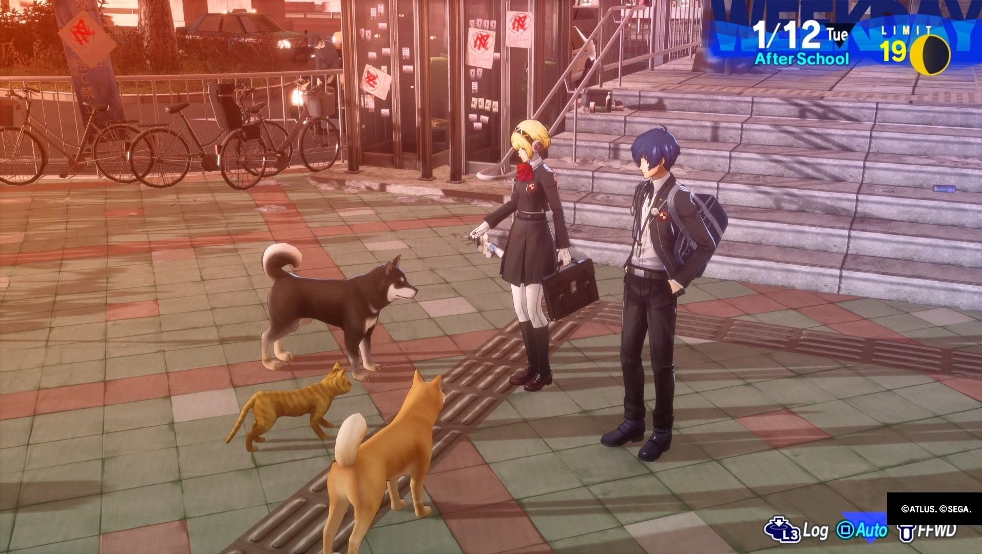 aigis talking to dogs persona 3 reload p3r