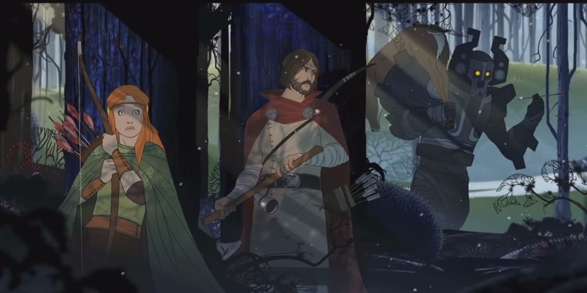 Hiding from the Dredge in The Banner Saga