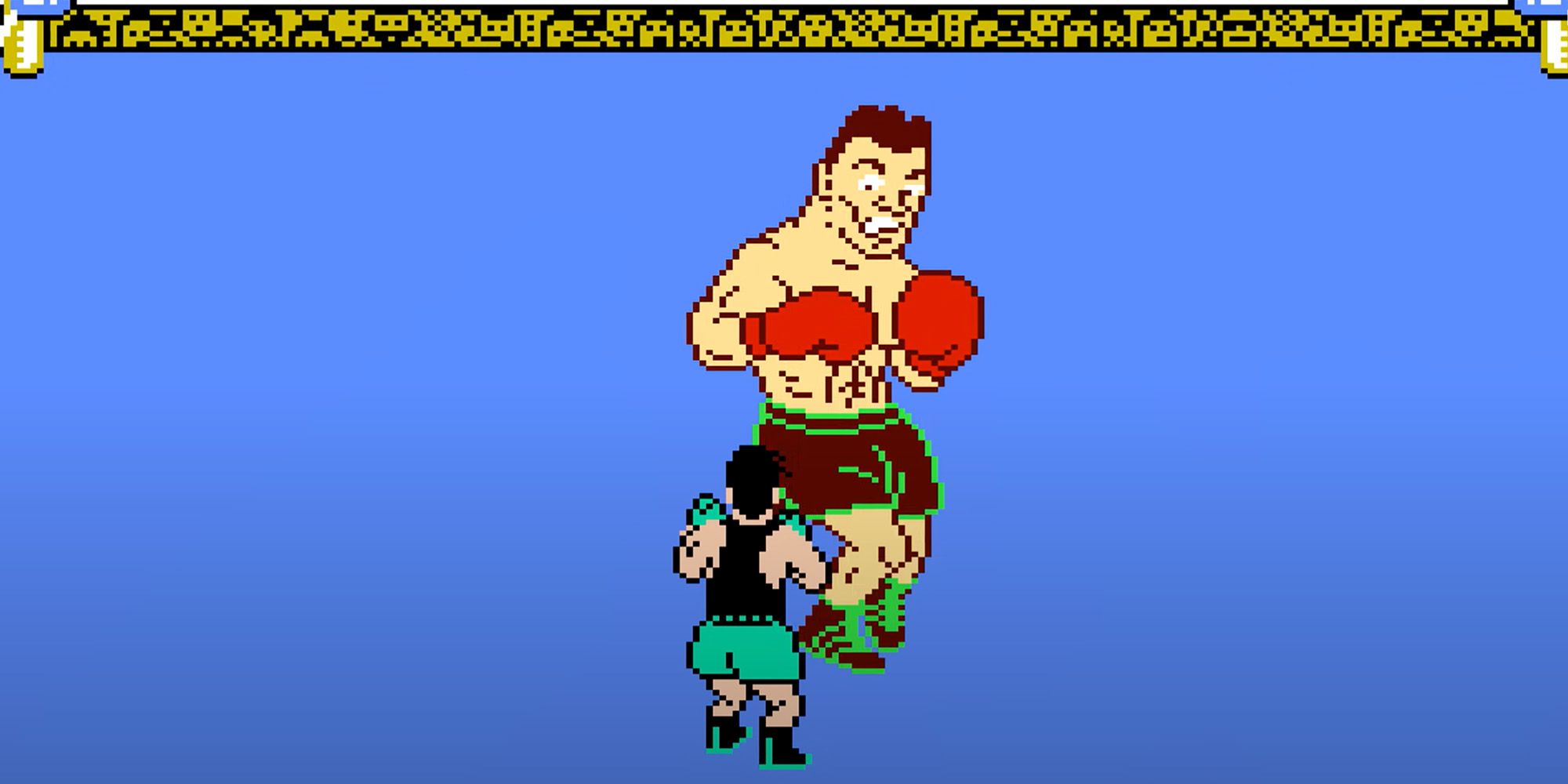 Little Mac fighting Mr. Dream in Punch-Out