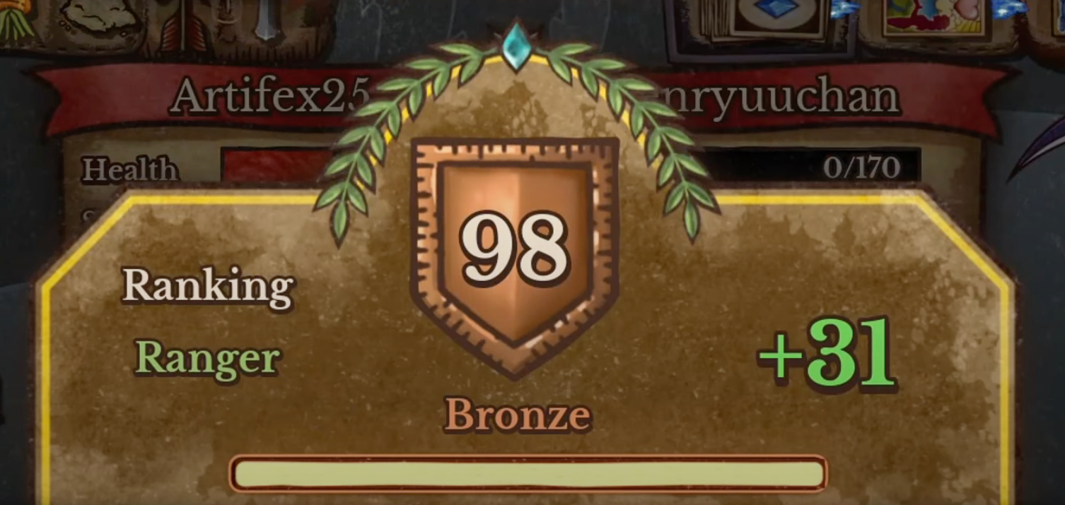Bronze Rank on backpack battles