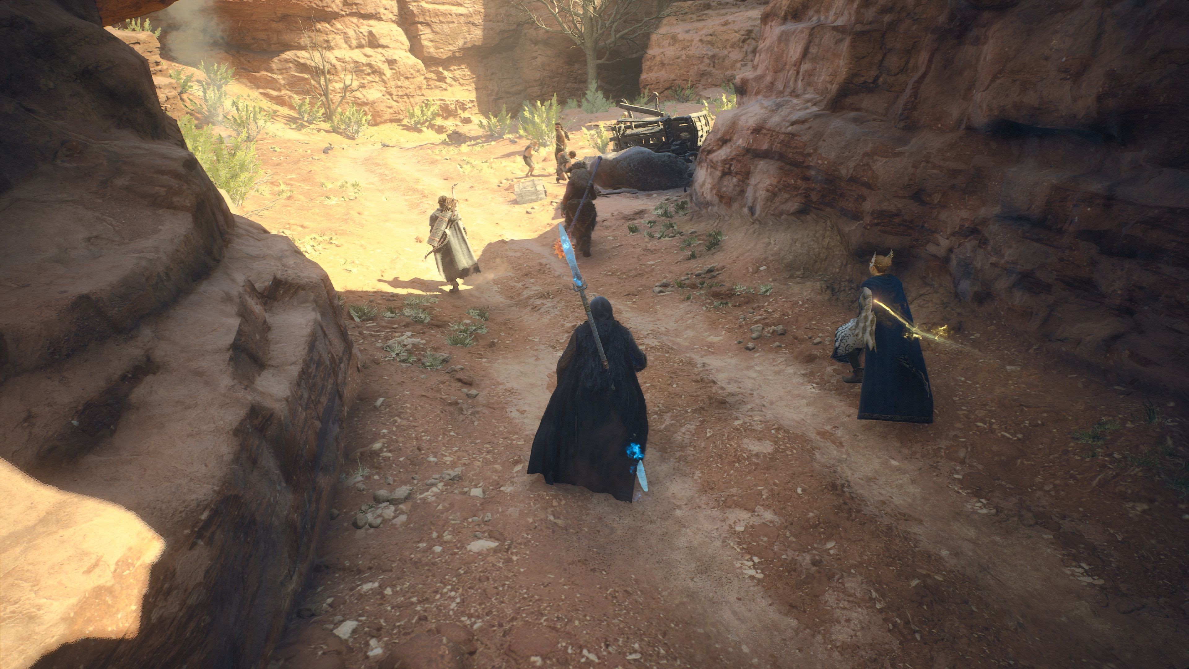 The Oxcart Raid during Mercy among Thieves in Dragon's Dogma 2.