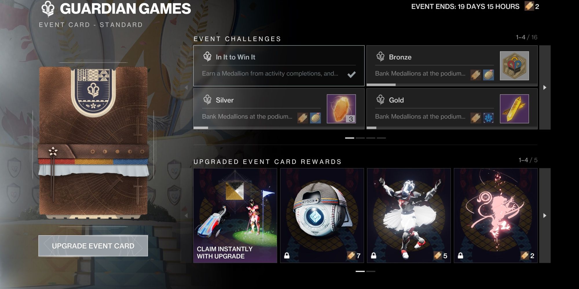 Destiny 2 Guardian Games 2024 Event Card Challenges