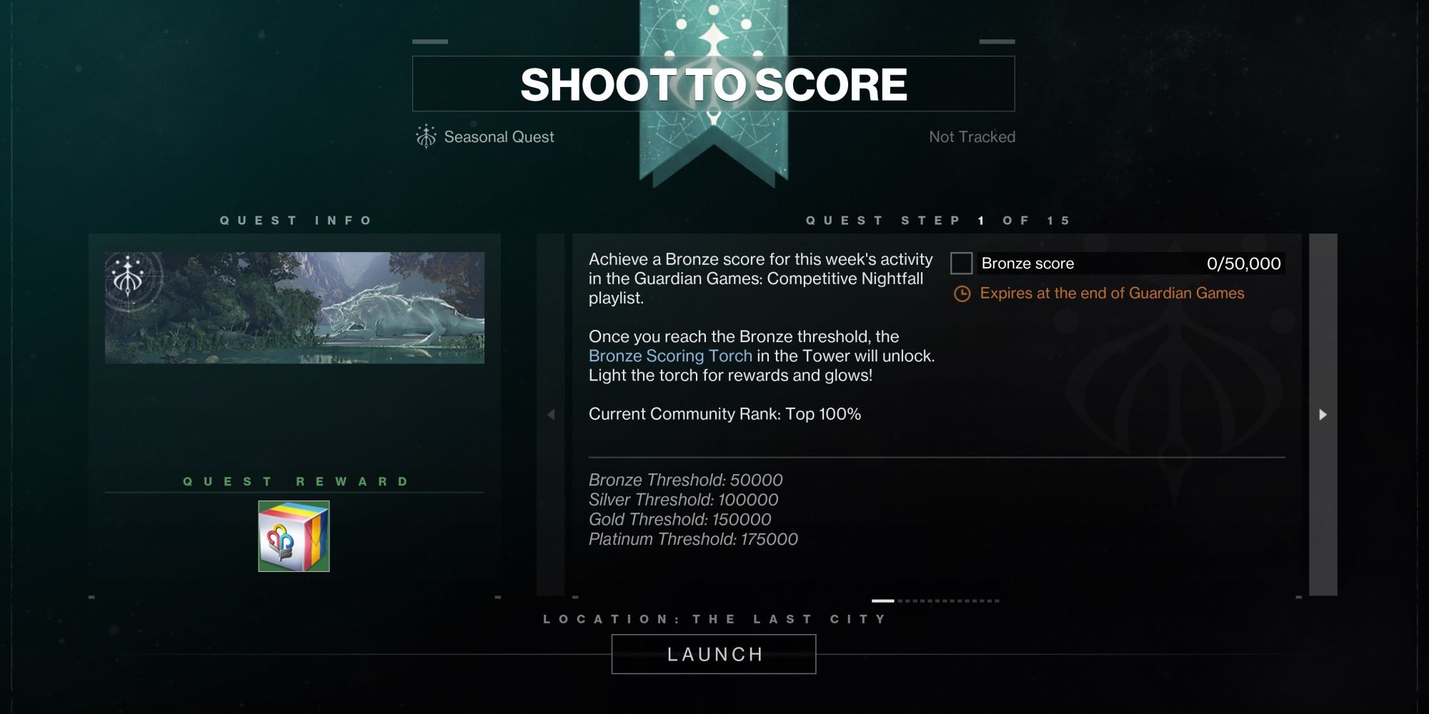 Destiny 2 Guardian Games 2024 Shoot to Score Quest