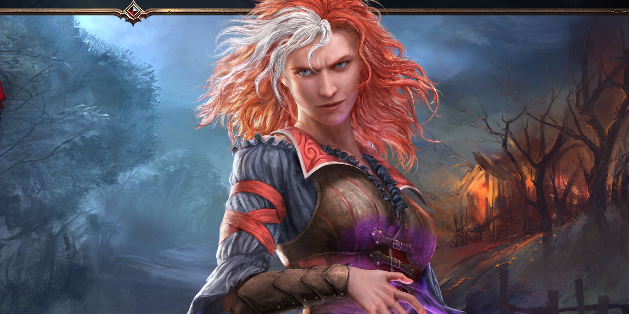 Lohse, a human bard with red hair in Divinity: Original Sin 2. 