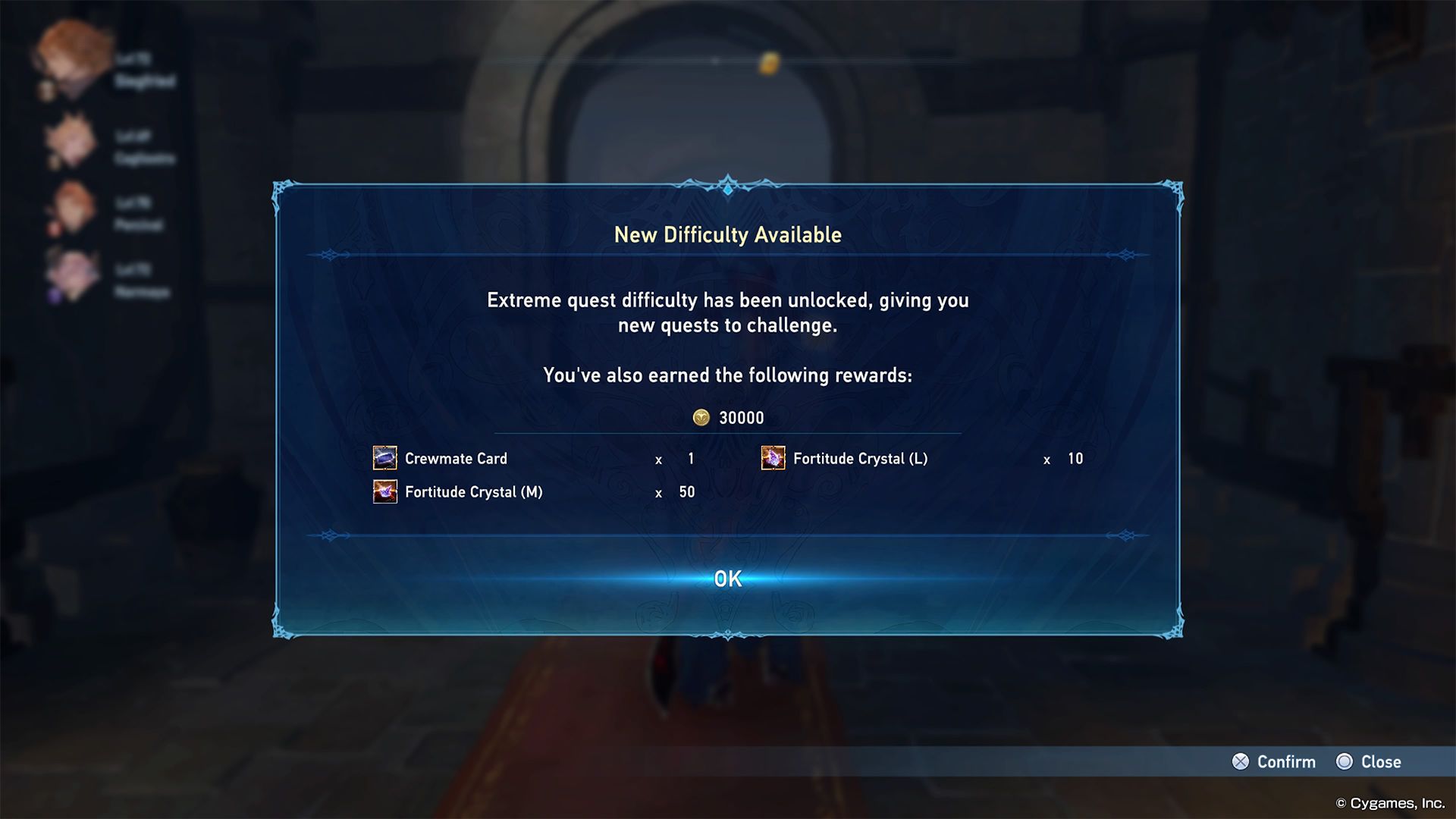 extreme quests unlock pop up