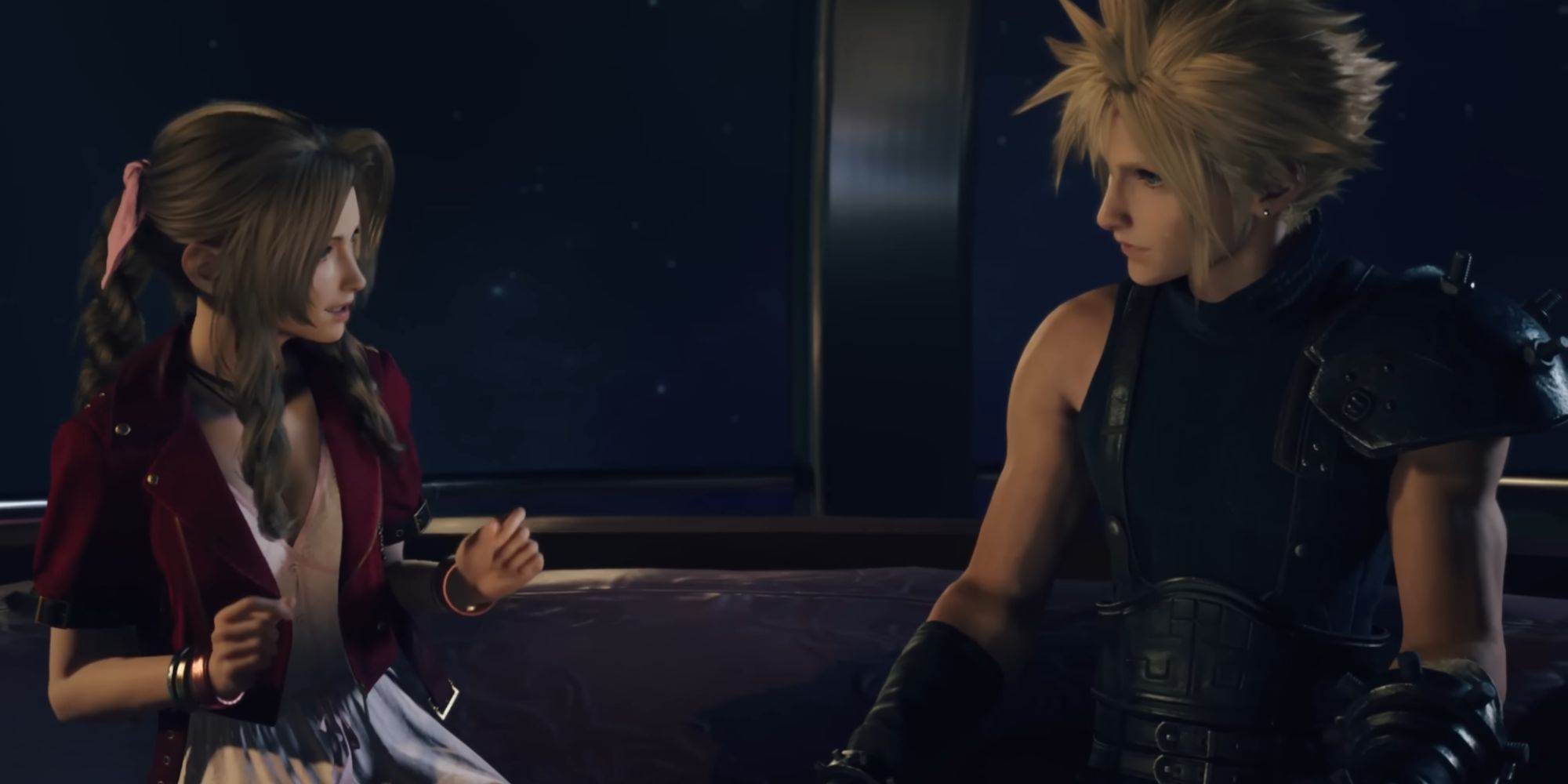 Final Fantasy 7 Rebirth Cloud and Aerith Gold Saucer Date