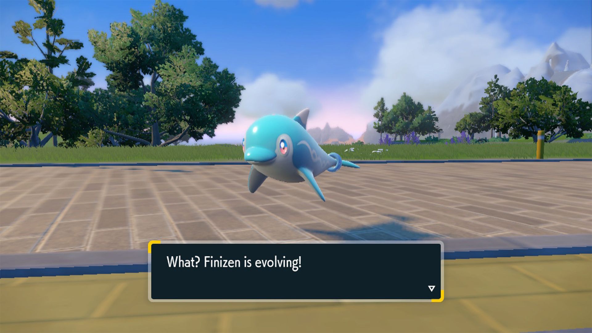 finizen evolving on a stone brick road