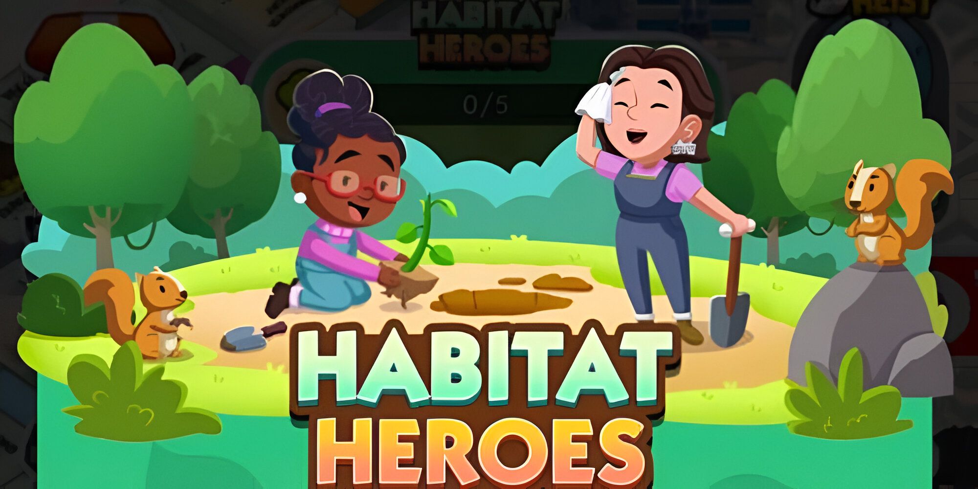 Habitat Heroes Art for Monopoly GO