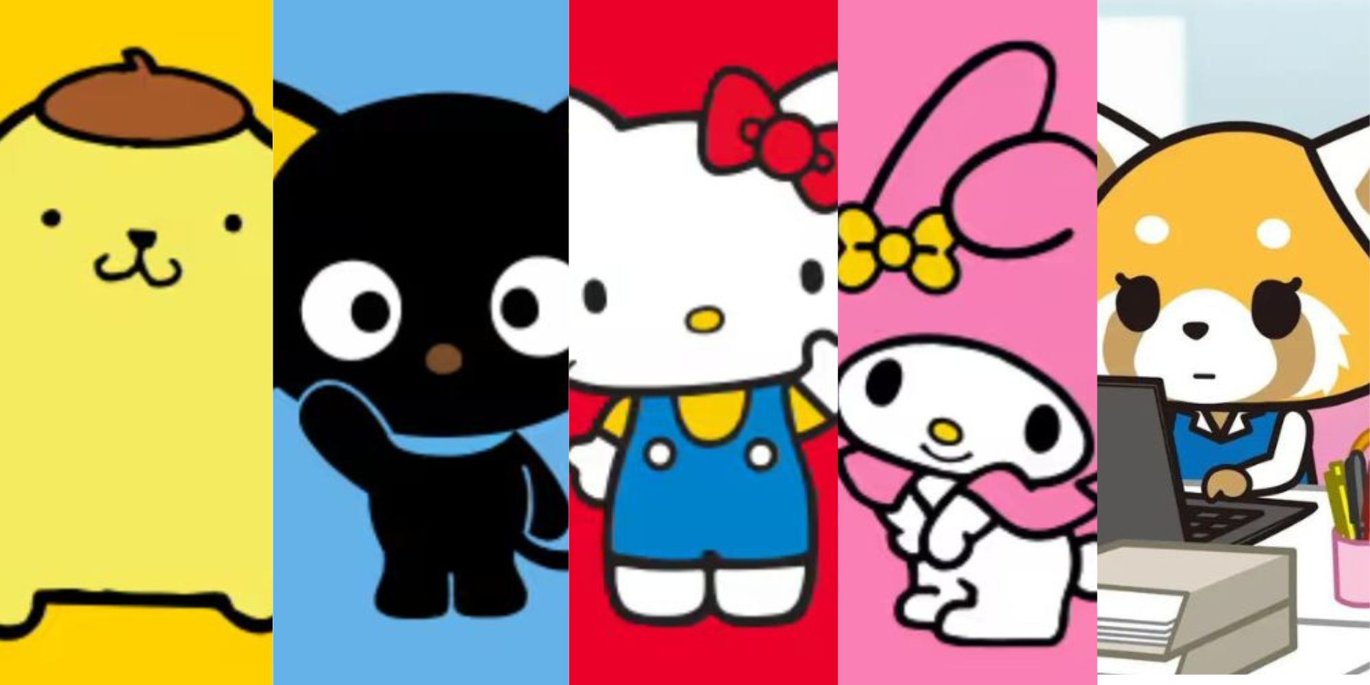 Hello Kitty, PompomPurin, Chococat, Retsuko, My Melody Sanrio Characters