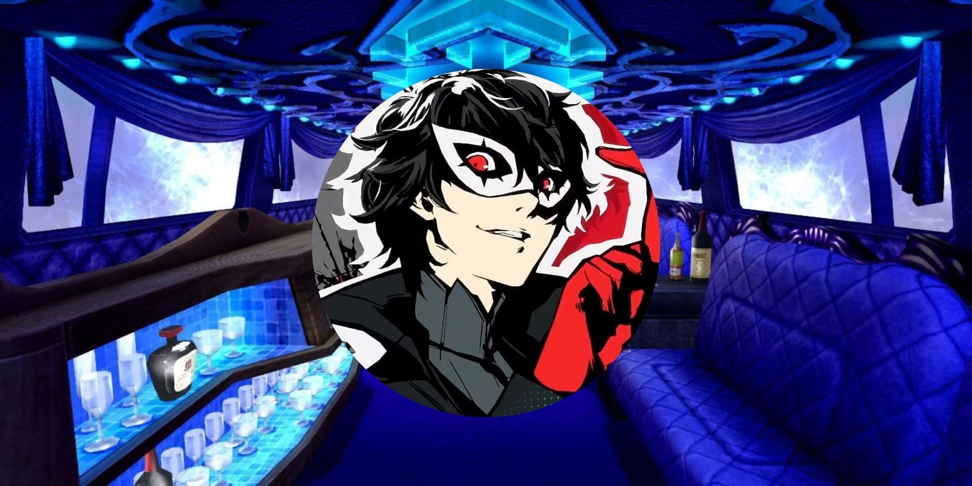 How Long All Persona Games Featured Image Of Image of Joker is circle with velvet room behind them