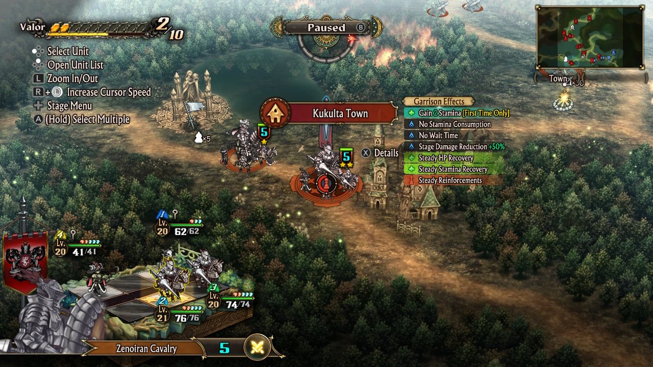 A screenshot of Kukulta Town in Unicorn Overlord