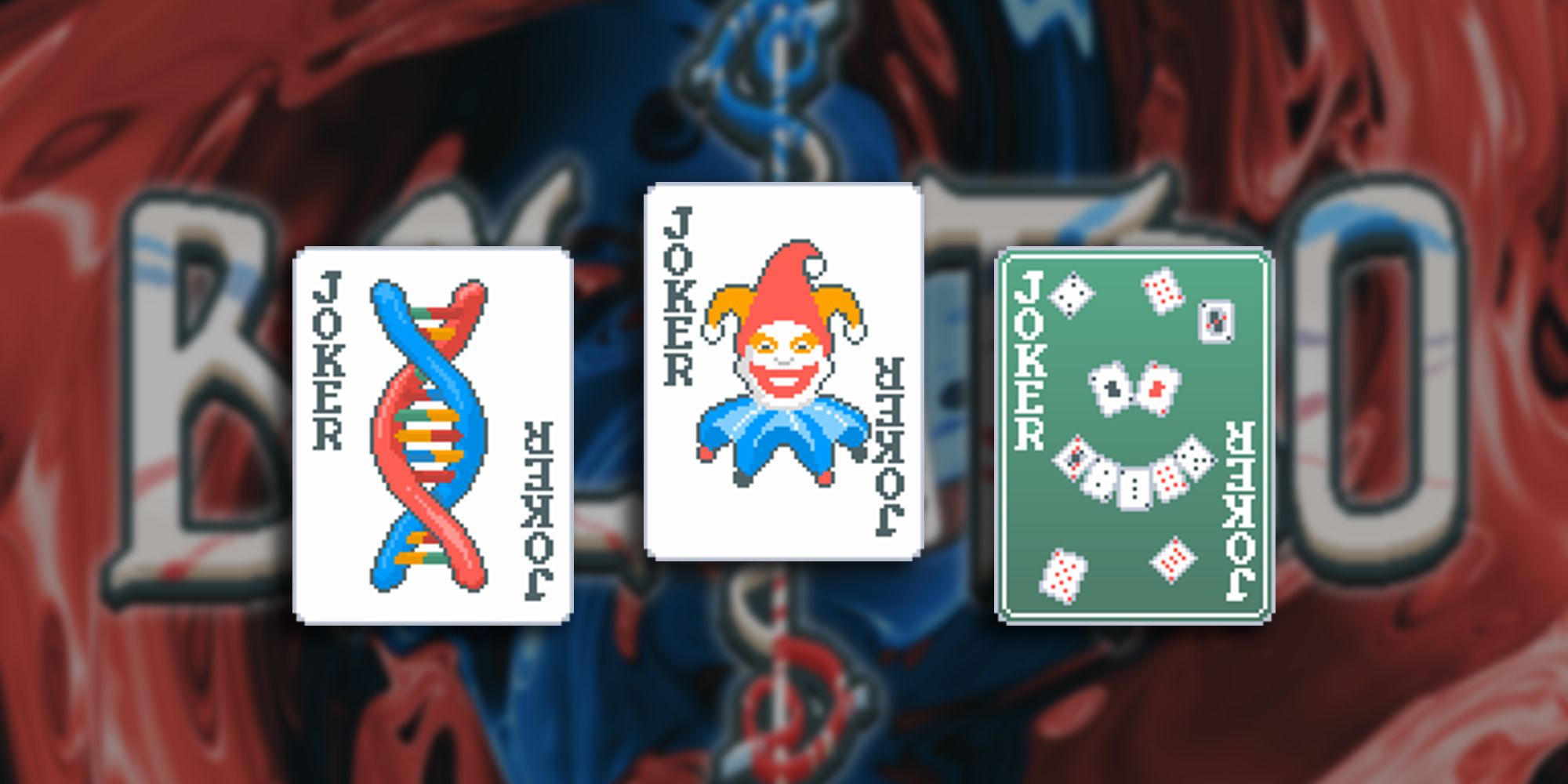 dna, normal joker, and pareidolia joker cards