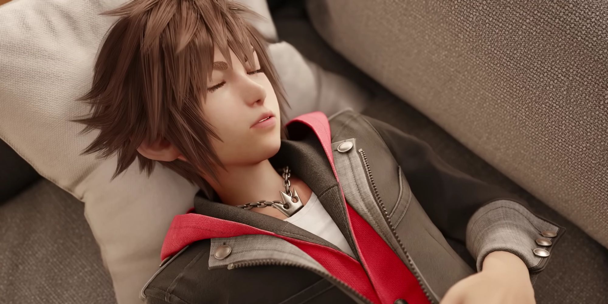 Sora sleeping in Kingdom Hearts 4.