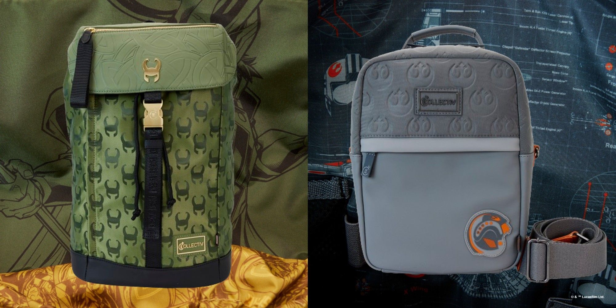 loki and star wars loungefly collectiv bags