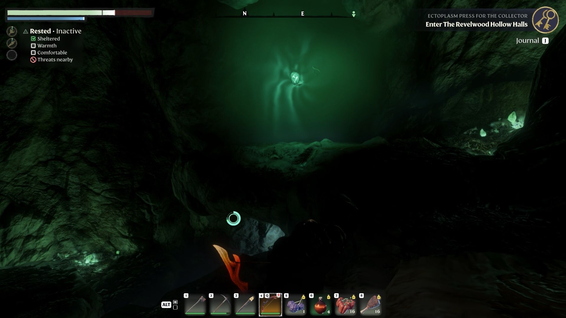 Seventh rune inside the bat cave in Revelwood Hollow Halls in Enshrouded