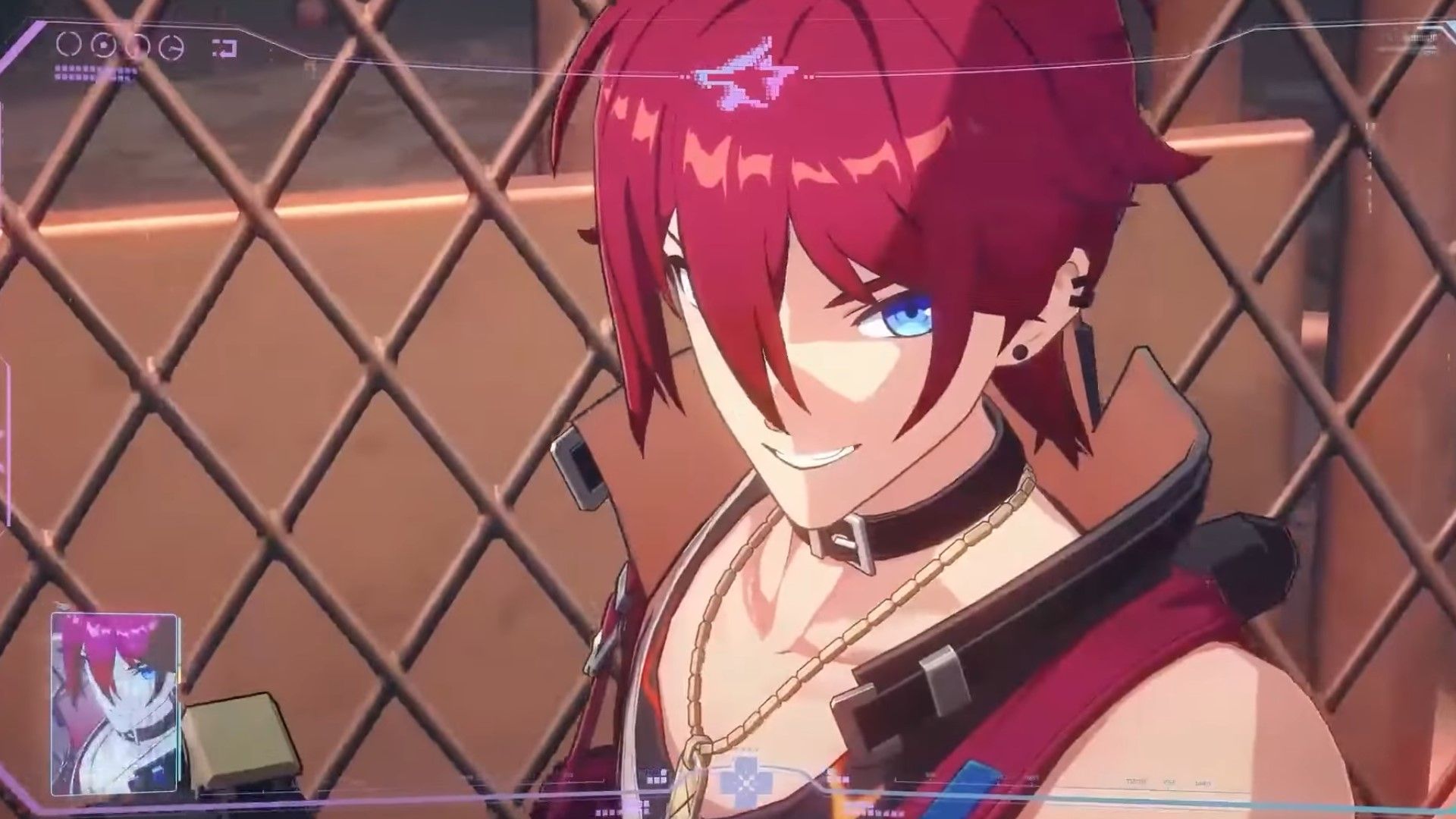 Luka grins as he stands in a boxing ring in Honkai Star Rail.