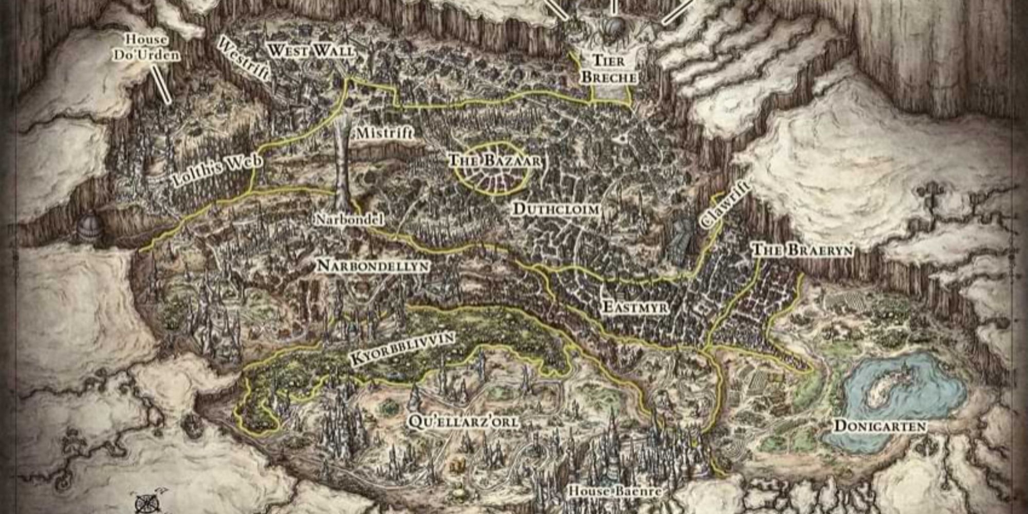 The Largest Cities In DND S Forgotten Realms   Map Of Menzoberranzan From D D Beyond Official Art From The Module Wotc 