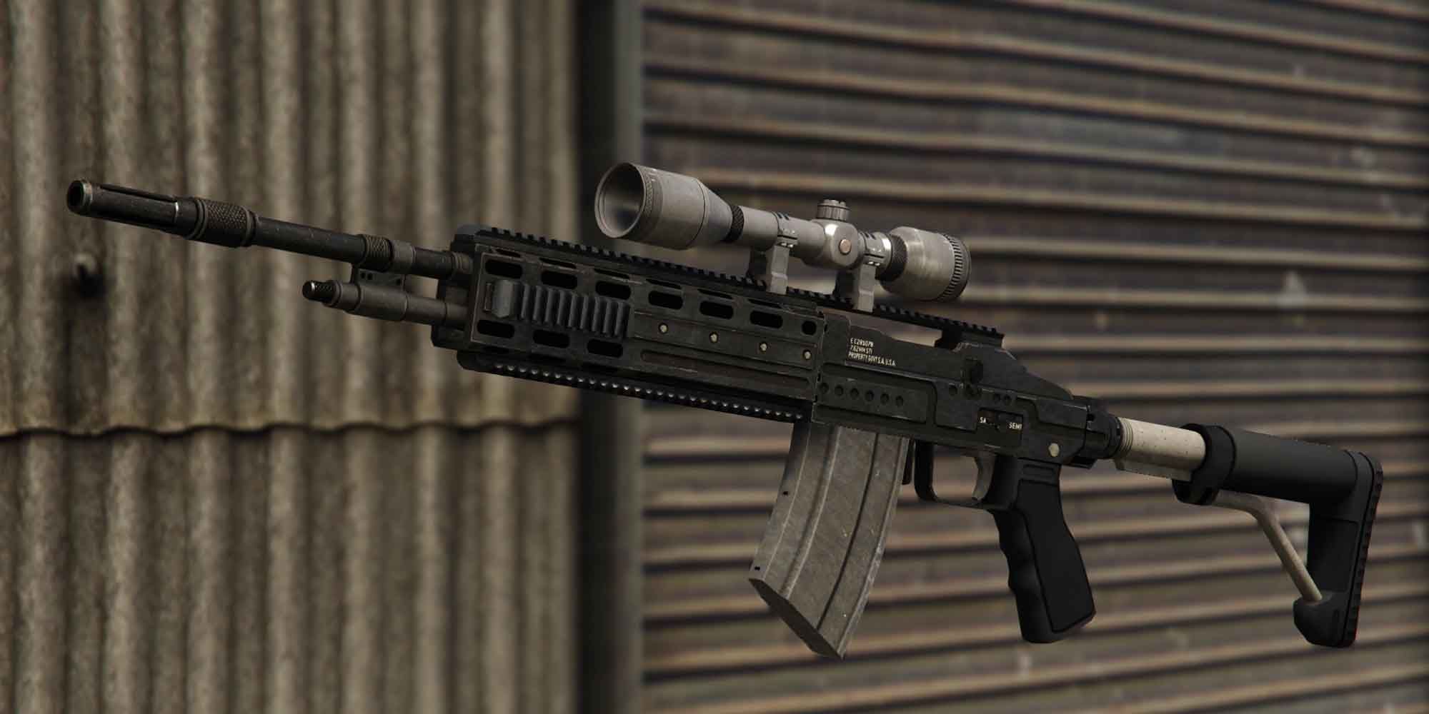 The highly accurate Marksman Rifle GTA 5