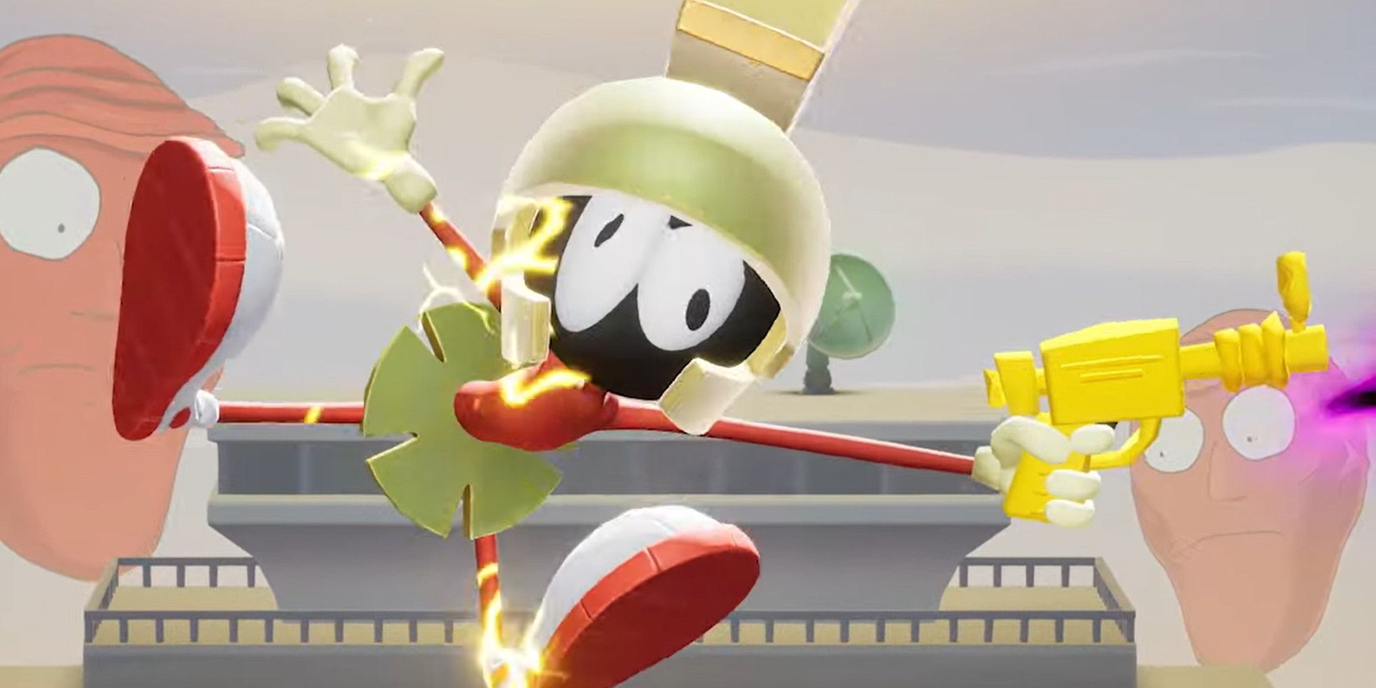 Marvin the Martian shocking himself while firing his gun in MultiVersus