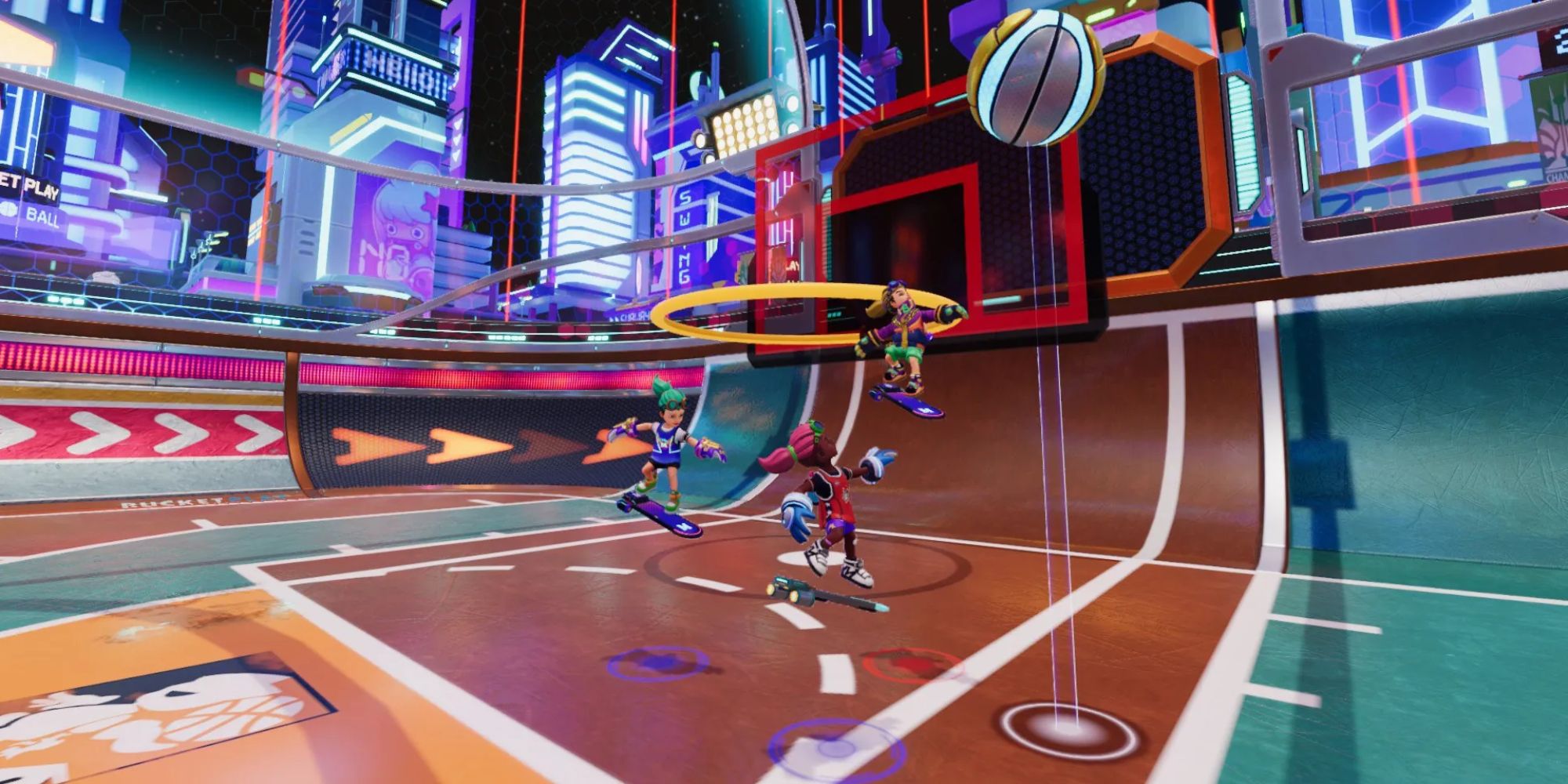 Metaball Screenshot Of Three Players Next To An Air Ball