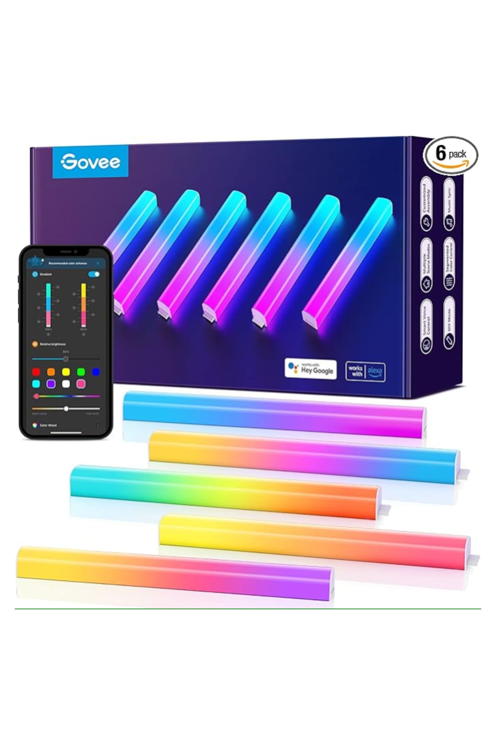 بهترین چراغ های اتاق بازی 5 چراغ های دیواری LED Govee Glide