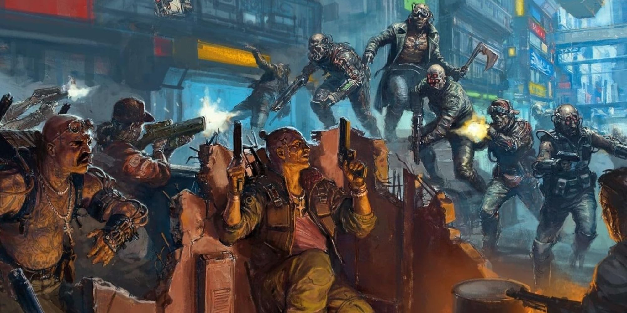 cyberpuk 2077 gangs of night city artwork